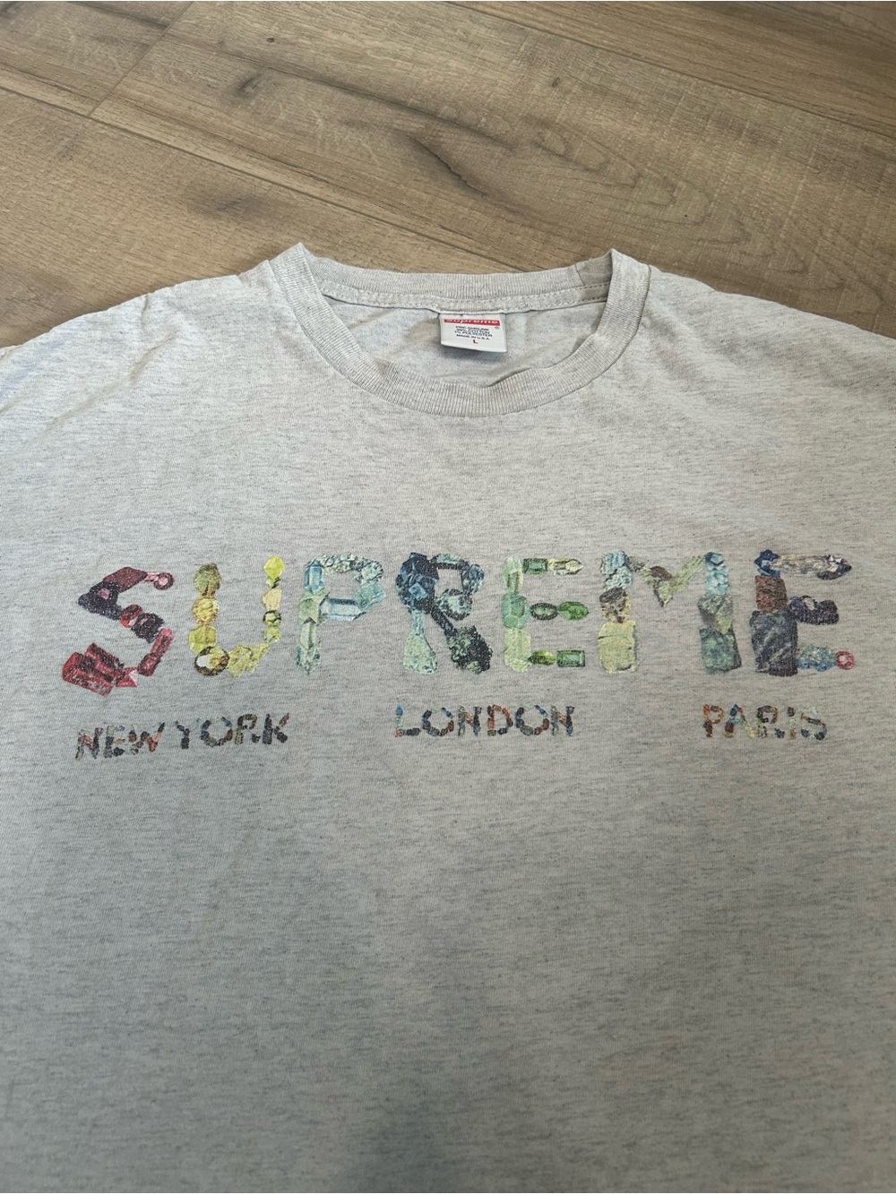 Supreme SS18 Rocks tee gray - Picture 2 of 6